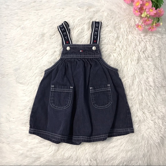 Tommy Hilfiger Other - 💕 Tommy Hilfiger Baby Girl Overall Denim Dress 💕